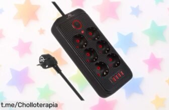 Regleta Maclean MCE389/391 con 6 enchufes y 5 USB, la solución perfecta para tu hogar a un precio nunca visto; ¡no dejes que se te escape esta oportunidad única!