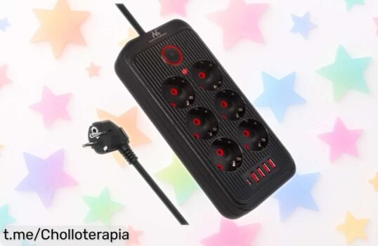 Regleta Maclean MCE389/391 con 6 enchufes y 5 USB, la solución perfecta para tu hogar a un precio nunca visto; ¡no dejes que se te escape esta oportunidad única!