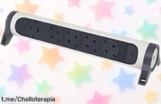 Regleta giratoria Legrand con 5 enchufes y USB a precio regalado, carga rápida para todos tus dispositivos. ¡No dejes pasar este super chollo que iluminará tu día!