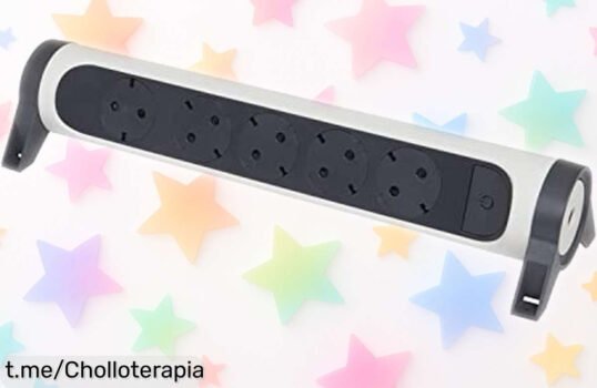 Regleta giratoria Legrand con 5 enchufes y USB a precio regalado, carga rápida para todos tus dispositivos. ¡No dejes pasar este super chollo que iluminará tu día!