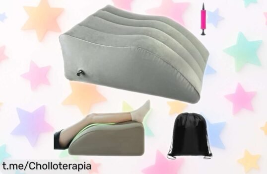 Relájate y cuida tus piernas con la almohada inflable Aromaticaerope, ¡un gustazo para aliviar el dolor a precio loco que no querrás dejar escapar!