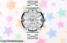 Reloj Diesel para hombre en acero inoxidable, resistente al agua y cronógrafo a precio de risa: ¡no dejes escapar este chollo que realza tu estilo!