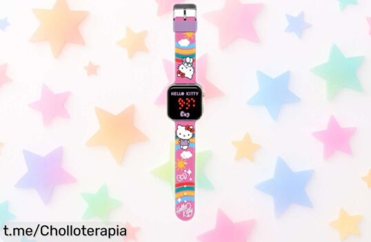 Reloj Led Kids Licensing Hello Kitty, ideal para los pequeños fans: batería de larga duración y resistente a salpicaduras ¡Llévalo ya a un precio regalado que no se repetirá!
