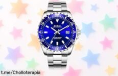 Reloj clásico de hombre BUREI, elegante y resistente al agua. ¡No te pierdas este ofertón que hará brillar tu estilo! Aprovecha esta oportunidad única ya mismo.