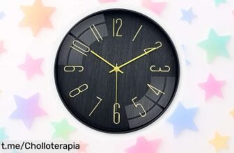 Reloj de pared moderno con números grandes, diseño 3D y sin ruido para tu hogar: ¡chollo increíble que no puedes dejar pasar! Dale vida a tus espacios ahora mismo.