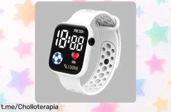 Reloj digital LED para niños que flipa, resistente al agua y con correa de silicona en un ofertón irresistible. ¡Aprovecha esta oportunidad antes de que se acabe!