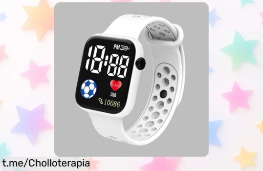 Reloj digital LED para niños que flipa, resistente al agua y con correa de silicona en un ofertón irresistible. ¡Aprovecha esta oportunidad antes de que se acabe!