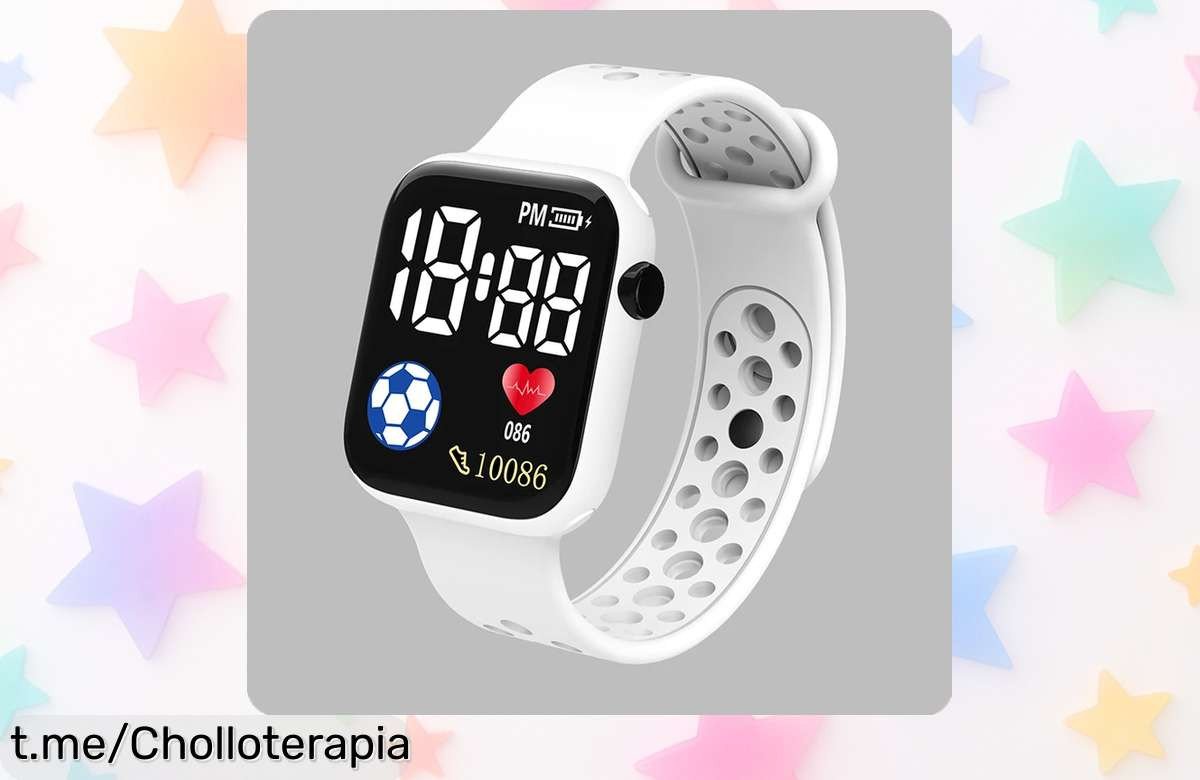 Reloj digital LED para niños que flipa, resistente al agua y con correa de silicona en un ofertón irresistible. ¡Aprovecha esta oportunidad antes de que se acabe!