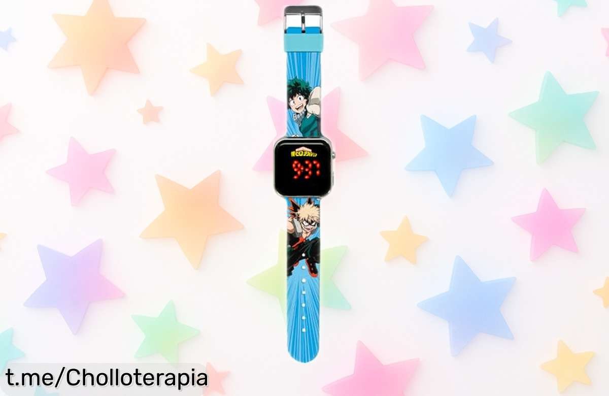 Reloj digital infantil My Hero Academy con pantalla LED super brillante y diseño original, el chollazo que harán sonreír a los peques a un precio más bajo que nunca.