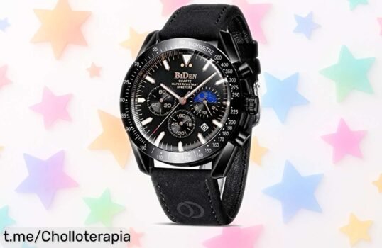 Reloj hombre HANPOSH de cuero genuino: elegante, funcional y resistente al agua a un precio loco que no puedes dejar pasar. ¡Consíguelo ya y marca la diferencia en tu look!