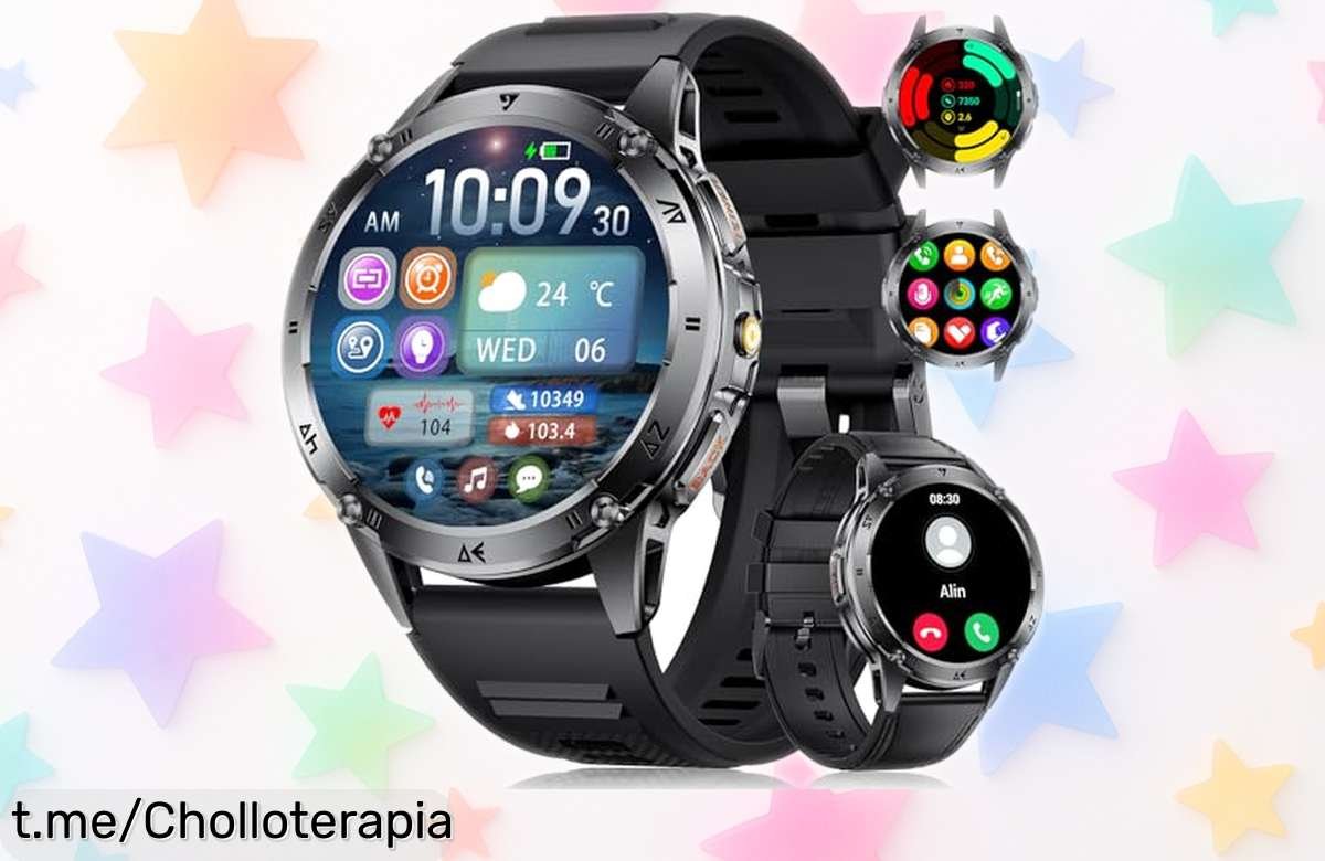 Reloj inteligente BENYAR con pantalla AMOLED y 110 modos deportivos: ¡chollazo que transforma tu entrenamiento en diversión instantánea! No dejes pasar esta oferta única.