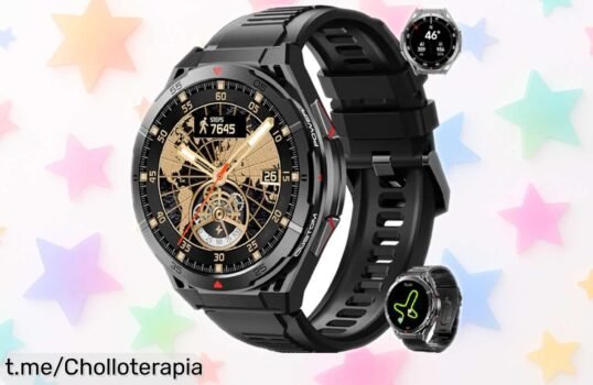Reloj inteligente militar con GPS y pantalla AMOLED, ahora a precio de ganga para que llegues siempre a tu destino; ¡no dejes escapar esta oferta increíble!
