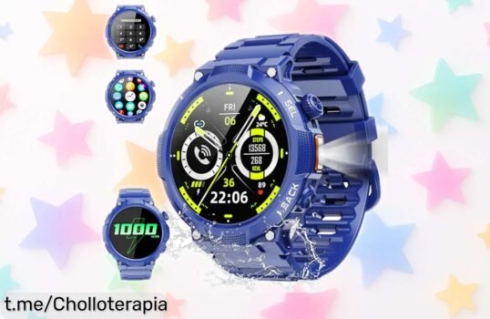 Reloj inteligente para hombre con linterna LED: ¡aprovéchate de este super chollo antes que se agote y hazte amigo de la aventura diaria!