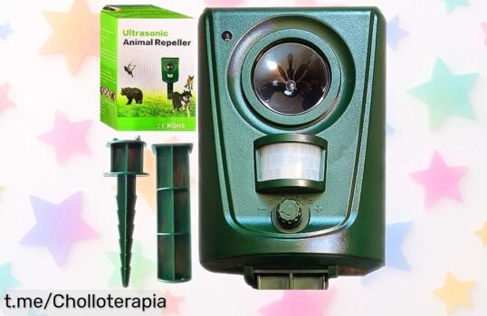 Repelente ultrasónico Retoo que espanta bichos sin molestar a nadie, ¡apróvecha este precio de ganga y disfruta de tu jardín sin preocupaciones!