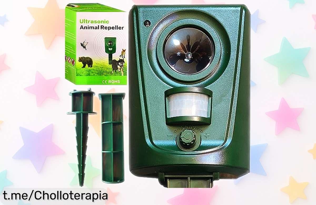 Repelente ultrasónico Retoo que espanta bichos sin molestar a nadie, ¡apróvecha este precio de ganga y disfruta de tu jardín sin preocupaciones!