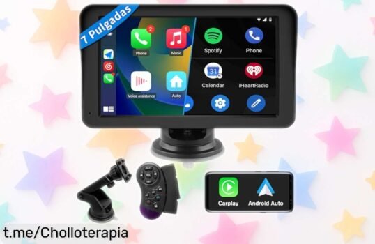 Reproductor de coche AWESAFE 7” con CarPlay y Android Auto: el ofertón que transforma cada viaje en una experiencia moderna e inolvidable. ¡No te lo pierdas!