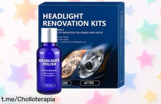 Revive tus faros con el kit de polímero líquido imperdible que quita amarillos y arañazos. ¡Aprovecha esta oferta y mejora tu visión nocturna ya!