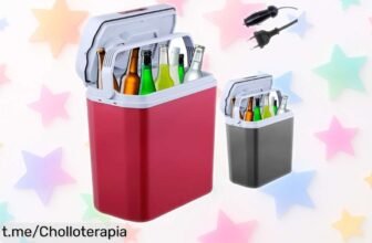 Revoluciona tus escapadas con la nevera portátil Arebos 20L, súper silencio y ahorro: disfruta fresco o caliente donde quieras, ¡no te quedes sin el ofertón del día!