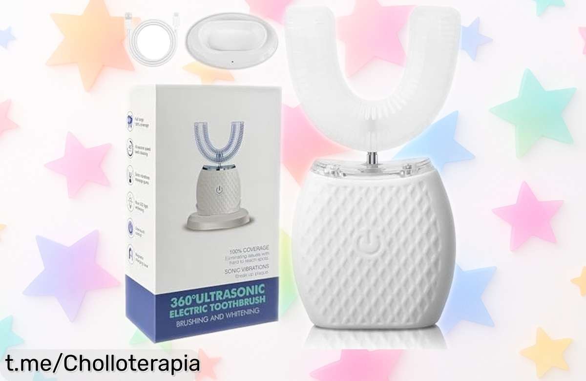 Revolucionario cepillo de dientes ultrasónico automático con carga USB, un ofertón que hará brillar tu sonrisa en solo 45 segundos, ¡consíguelo antes de que se agote!