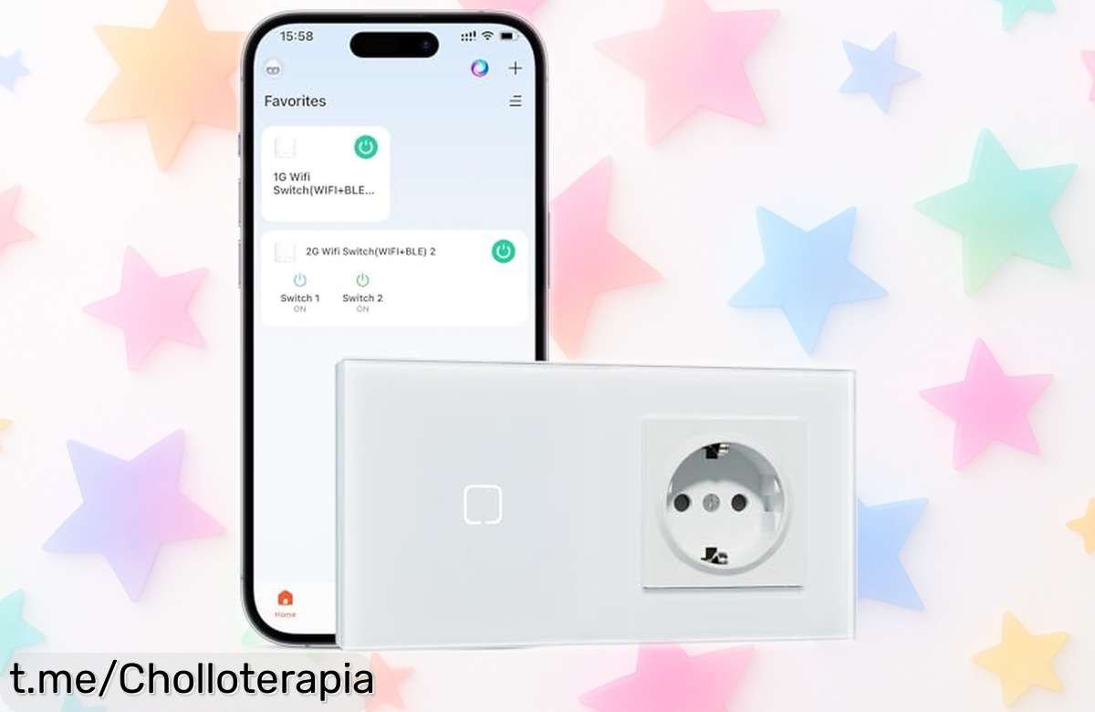 Revolucionario enchufe con interruptor táctil wifi BSEEDLIFE, controla tus luces desde el móvil y sácale chispa a tu hogar ahora que ¡su precio ha caído en picado!