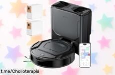 Robot aspirador y fregasuelos Lefant M210 Plus en super oferta: limpieza automática, mapeo láser preciso y hasta 75 días sin vaciar; no dejes escapar esta oportunidad única de brillar.