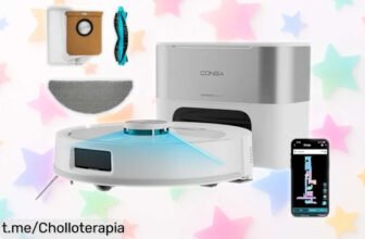 Robot aspirador y friegasuelos Cecotec Conga Y60 Pearl, ¡rebajado de precio! Limpia solo y te regala 100 días sin preocupaciones. Aprovecha este ofertón que cambiará tus rutinas ya mismo.