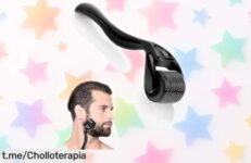 Rodillo para barba IPNSDON que estimula el crecimiento y mejora tu piel a un precio brutal, ¡transforma tu rutina de cuidado ahora mismo antes de que se acabe!