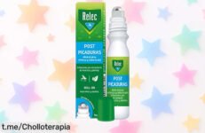 Rollon Relec para picaduras y ortigas: alivio inmediato al picor con efecto fresquito, ¡y a un precio que está regalado! No dejes pasar esta oportunidad.