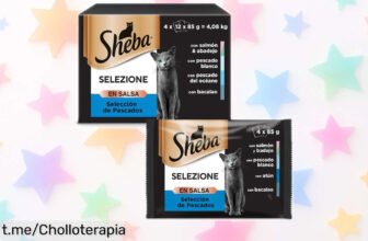 Sabrosa comida húmeda para gatos Sheba Selezione en salsa: ¡48 sobres que mimen a tu felino y a un precio de locura, aprovecha este ofertón antes de que se acabe!
