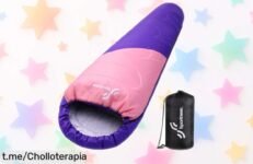 Saco de dormir momia Sportneer, ligero y calentito, ¡super chollo para tus escapadas! No te pierdas esta oportunidad única de disfrutar del camping.
