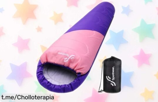 Saco de dormir momia Sportneer, ligero y calentito, ¡super chollo para tus escapadas! No te pierdas esta oportunidad única de disfrutar del camping.