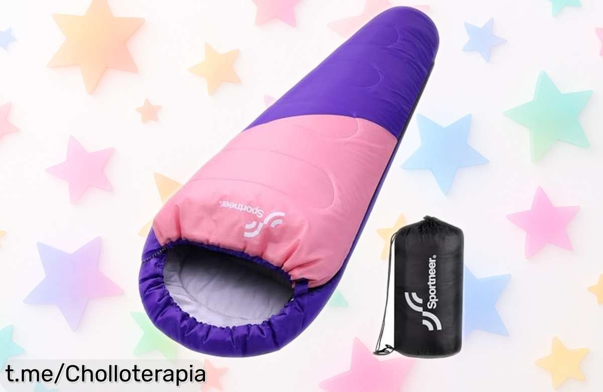 Saco de dormir momia Sportneer, ligero y calentito, ¡super chollo para tus escapadas! No te pierdas esta oportunidad única de disfrutar del camping.