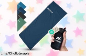 Saco de dormir ultraligero NORDMUT® a precio loco: Pesando menos de medio kilo y con funda para almohada, ¡no te lo puedes perder! Ideal para tus viajes, llévalo siempre contigo.