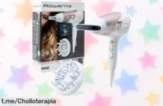 Secador de pelo Rowenta Studio Dry CV5830, ¡un ofertón increíble con 2300 W y aire frío que dejará tu cabello brillante y libre de frizz! Aprovecha ya este precio rebajado.