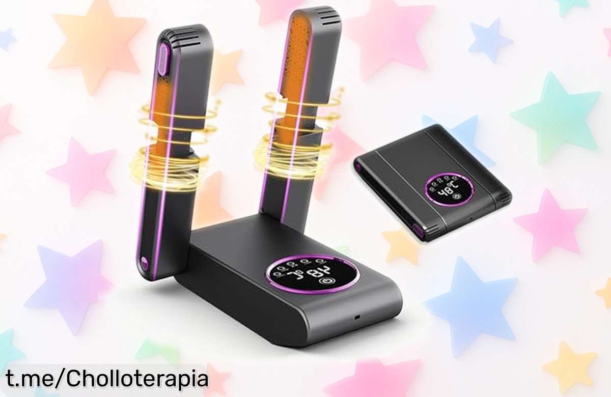Secador de zapatos eléctrico MIUUIPI que seca en un santiamén, ahuyenta bichos y es super silencioso: ¡aprovéchate del precio de escándalo antes de que se acabe!
