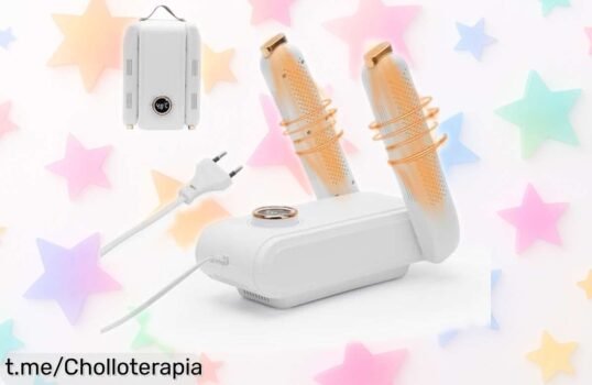 Secador eléctrico de zapatos y botas con luz UV: ¡dile adiós a la humedad con este super chollo portátil que te dejará los pies siempre secos!