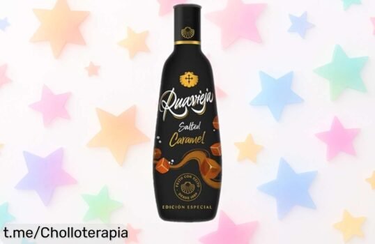 Sensacional licor de crema Ruavieja Salted Caramel Edition a un precio de escándalo, un capricho dulce y salado que hará brillar tus momentos especiales.