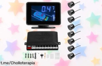 Sensor de aparcamiento SIXRUN con pantalla LCD, ahora a un precio de ganga que no vas a querer dejar pasar: ¡seguridad en cada giro y tu coche protegido ya!