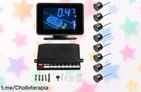 Sensor de aparcamiento SIXRUN con pantalla LCD, ahora a un precio de ganga que no vas a querer dejar pasar: ¡seguridad en cada giro y tu coche protegido ya!