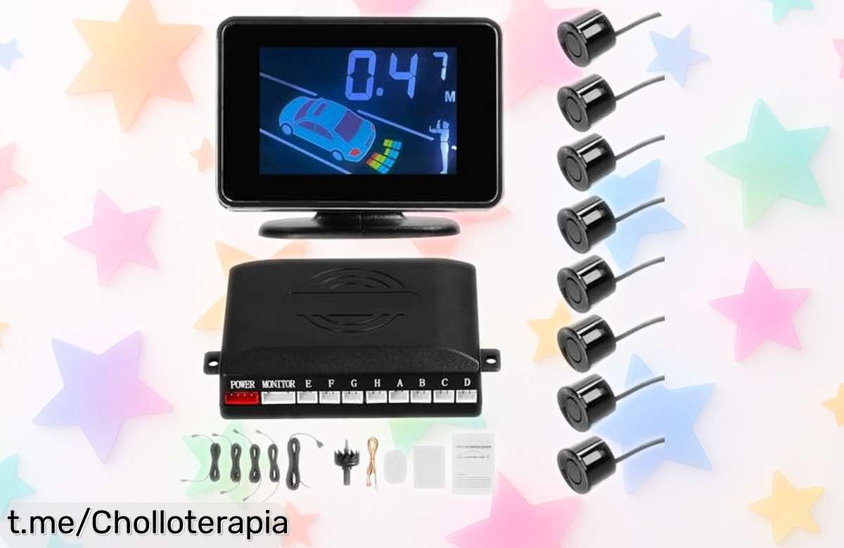 Sensor de aparcamiento SIXRUN con pantalla LCD, ahora a un precio de ganga que no vas a querer dejar pasar: ¡seguridad en cada giro y tu coche protegido ya!