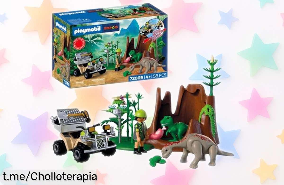 Set PLAYMOBIL 72069 con dinos para pequeñas aventuras a precio locazo; diversión sin parar que tus peques amarán ¡no dejes escapar esta oportunidad única!