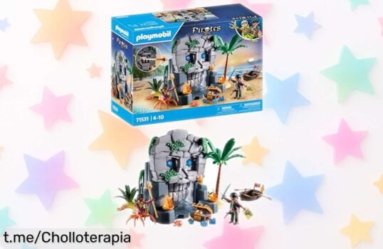 Set PLAYMOBIL Pirates 71531 Isla Calavera: horas de diversión pirata a un precio loco, ¡no dejes pasar esta aventura y sorprende a los peques antes que se acabe!