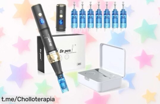 Set completo Dr.pen Ultima A8S con 2 baterías y 7 cartuchos: ¡precio de risa para obtener una piel renovada y barba más tupida! No dejes pasar este ofertón.