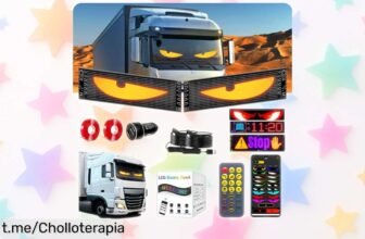 Set de 2 LED Devil Eyes TECKZOON que transforman tu coche con mensajes chulos desde el móvil a un precio loco, ¡aprovéchalo antes de que vuele!