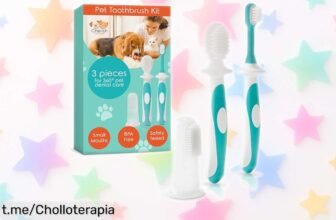 Set de 3 cepillos dedo de silicona Cherish Baby Care, ¡ofertón increíble para que tu mascota tenga una sonrisa radiante y un aliento fresco! Aprovecha antes de que se agoten.