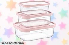 Set de 3 recipientes herméticos 7house para conservar tus alimentos a precios locos, organiza tu cocina y dile adiós a los olores; ¡no te lo pierdas!