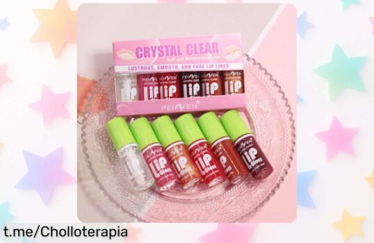 Set de 6 brillos de labios hidratantes con espejo a precio loco: renueva tu neceser y sorprende con un toque natural que hará resaltar tu belleza. ¡No te quedes sin el tuyo!