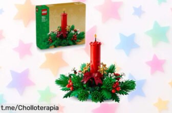 Set de construcción LEGO 40743 para un espectacular centro de mesa navideño: ¡regalado y lleno de estilo para darle luz a tus fiestas!