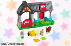 Set de juego Fisher-Price Little People con establo y carro a precio loco que estimula la creatividad y mejora la motricidad fina, ¡no dejes pasar esta oportunidad única para jugar!