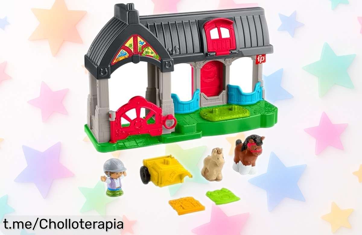 Set de juego Fisher-Price Little People con establo y carro a precio loco que estimula la creatividad y mejora la motricidad fina, ¡no dejes pasar esta oportunidad única para jugar!